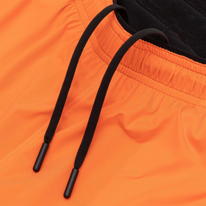 Pantalones Cortos Deportivos de Secado Rápido para Hombre, Color Naranja, con Bolsillos, Cintura Elástica, Cortos, de Color Sólido, Tejido de Punto - Product Image 6