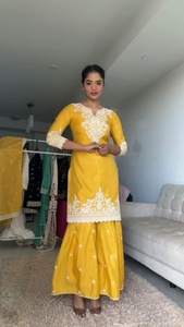 Modern Indian Style Modal Embroidery Work Salwar Kameez Designer Dupatta Customizable <b>Wedding</b> Party All Seasons Quick Dry - Product Image 3