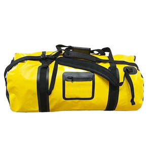 Sac de voyage pliable léger et grand format, couleur jaune, personnalisé, imperméable, sac de sport pliable - Product Image 2