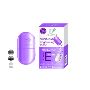 Savon éclaircissant au glutathion DR.DAVEY avec acide hyaluronique et vitamine E - Product Image 1