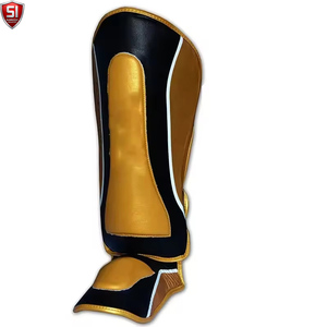 Boxing Shin Guard Combat Training Shin Instep <b>Ankle</b> Protector MMA Muay Thai Leg <b>Warmers</b> Light Kicking Shin Pads PU - Product Image 2