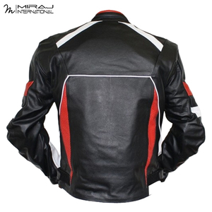 Nuevo Traje de Motociclista de 2 Piezas OEM ODM, Traje de Cuero para Motociclista, Color Negro y Rojo, Estilo Unisex, Ropa Deportiva - Product Image 4
