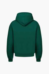 <b>Mens</b> Solid Dark Green Custom Logo <b>Pullover</b> Hoodie and Matching Jogger Sweatpants Tracksuit OEM ODM Wholesale Apparel - Product Image 6