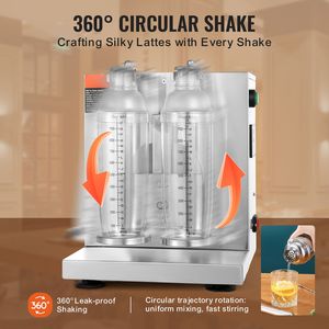 Macchina per milkshake commerciale da 120W |   Frullatore a Doppia Testa per Tè al Latte |   Miscelatore per Latte Regolabile 0-180s - Product Image 5