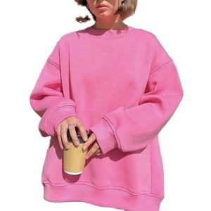 เสื้อสเวตเตอร์คอกลมผ้าฝ้าย100% สำหรับทุกเพศเสื้อมีฮู้ดปรับแต่งโลโก้ได้สำหรับฤดูใบไม้ร่วงฤดูหนาวฤดูใบไม้ผลิ - Product Image 1