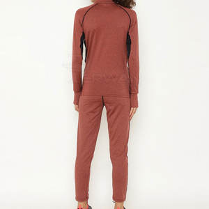 Survêtement en molleton pour femme, hiver, décontracté, à capuche, respirant, uni, écologique, antibactérien, séchage rapide, manches longues, léger - Product Image 4