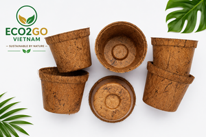 Pot en fibre de coco biodégradable, écologique, léger et durable pour pépinière, utilisation au sol, fabricant OEM - Product Image 4