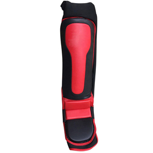 Protège-tibias en cuir PU, équipement de protection durable pour les jambes, rembourrage haute performance absorbant les chocs, design léger et confortable - Product Image 2