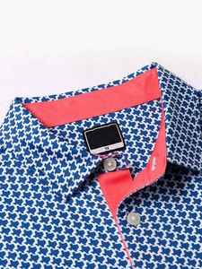 เสื้อโปโลพิมพ์ลายแบบซับลิเมชั่น แขนสั้น ผ้าระบายอากาศ แฟชั่นผู้ชาย ออกแบบเองได้ สวมใส่สบาย - Product Image 3