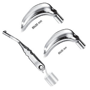 Lame de remplacement pour spéculum vaginal Scherbak Fig. 5, 4570 x 70 mm, en acier inoxydable, instrument médical gynécologique manuel - Product Image 5