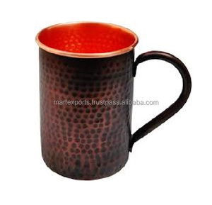 Ecofriendly Copper <b>Mugs</b> Glasses 20oz Travel <b>Mugs</b> for Healthy Lifestyle Handcrafted Purity Durability Elegant Hammered Appearance - Product Image 4