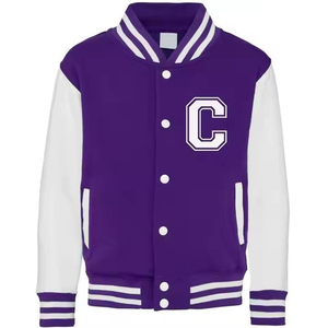 <b>Men's</b> Navy White Winter Varsity <b>Jacket</b> Stand Collar Zipper Closure Eco-Friendly Breathable Windproof Quick Dry <b>Canvas</b> Preppy - Product Image 6