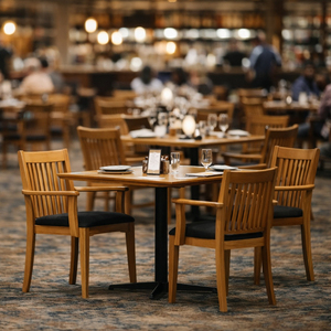 Silla de Comedor de Madera de Teca Natural Moderna y Lujosa, Hecha a Mano, con Respaldo de Listones, Muebles Duraderos y Ecológicos para Comedor y Villa - Product Image 6