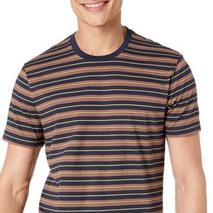 Premium 100% Cotton Men's <b>Vintage</b> <b>T</b>-<b>Shirts</b> Custom Short Sleeve Design Striped Lightweight Custom Printing Casual Men's <b>T</b> <b>Shirts</b> - Product Image 5