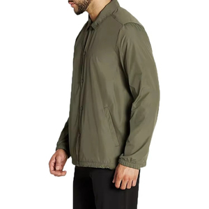 OEM Manufacturer Custom Logo Printed Collar Closure Breathable Quick Dry Winter Wear Canvas Men's <b>Coach</b> Jacket For Online Sale - Product Image 2