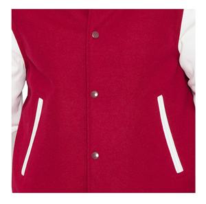 Blouson universitaire homme 2026, nouveau style personnalisé, en laine et cuir PU, respirant, en molleton de coton, col montant, style urbain pour le baseball - Product Image 4