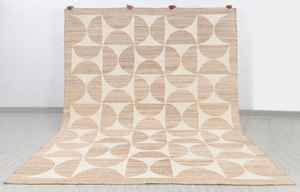 Tapis artisanal en jute et chanvre naturel – Tapis de sol bohème écologique – Tapis artisanal en jute et chanvre écologique – Style bohème moderne - Product Image 4