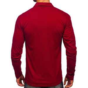 T-shirt à manches longues décontracté, couleur unie, logo personnalisé, t-shirt à manches longues pour homme, vêtements d'automne et d'hiver, coton pour homme - Product Image 5