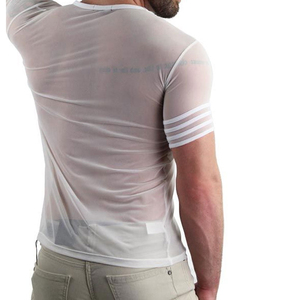 <b>Men</b> Mesh Summer T <b>Shirt</b> Lightweight Airflow Fabric Casual Fitness Top <b>Men's</b> Mesh Breathable T <b>Shirt</b> With Custom Design And Size - Product Image 5