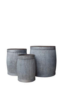 Top Selling Design Handmade Design Galvanized Metal outdoor <b>large</b> size Planter pots - Product Image 4