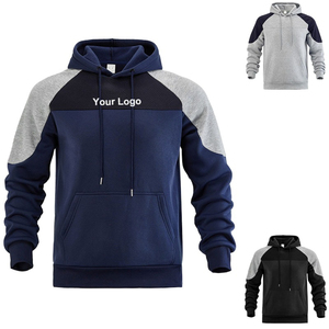 Men’s 100% Cotton Pullover Hoodie Heavyweight Fleece Custom Logo <b>Plain</b> <b>Sweatshirt</b> Casual Streetwear Wholesale - Product Image 1