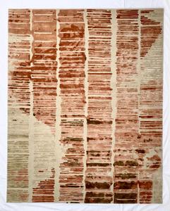 Alfombra de Lana Hecha a Mano con Diseño Floral Rojo, Alfombra de Primera Calidad para Decoración del Hogar y Sala de Estar - Product Image 2