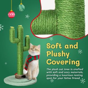 Tiragraffi per giochi di gatti per interni con alberi di gatti e graffi naturali - Product Image 3