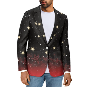 Traje de Corduroy Casual para Hombre, Estampado Polinesio Hawaiano, Formal y de Negocios, Blazer Transpirable y Resistente al Viento - Product Image 6