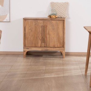 Mueble de almacenamiento Vandana Royal Sense pequeño de 2 puertas en madera de acacia Melody - Product Image 1