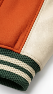 Vêtements d'extérieur professionnels de style athlétique avec doublure matelassée, broderies et patchs, style vintage américain - Product Image 5