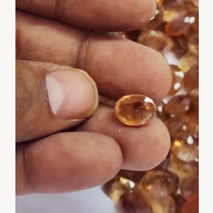 Lot de 125 pierres précieuses en grenat Hessonite naturel brun, taille ovale de 12 à 16 mm, 1050 carats, Iroc Sales, haute qualité, pierres précieuses en vrac pour bijoux, 273 $ US - Product Image 3