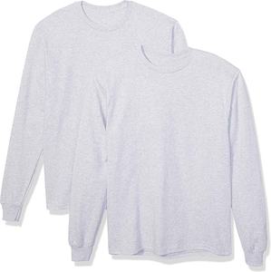 Camiseta unisex del fabricante de Pakistán, Camiseta ajustada de algodón de manga larga con cuello redondo para hombres y mujeres, logotipo personalizado de alta calidad, algodón 100% - Product Image 1