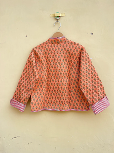 Chaqueta india hecha a mano 100% algodón, ecológica, acolchada, antiarrugas, transpirable, de secado rápido, con estampado digital, bolsillo frontal y cuello redondo. - Product Image 2