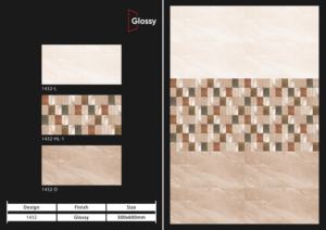 Azulejos de Porcelana Brillante de Primera Calidad, 30X60CM 300X600MM, Formato Grande, Solución Decorativa para Superficies en Arquitectura Interior Moderna - Product Image 2