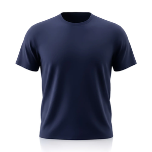 22147 Sporty Long Men's T-shirt <b>100</b>% <b>Polyester</b> 260g <b>Yarn</b> Dyed Digital Printed Jersey Fabric Short Sleeve Regular Fit - Product Image 3