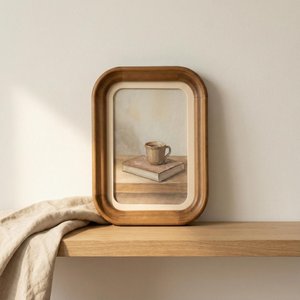 Elegant Vintage Wooden <b>Arch</b> Photo <b>Frame</b> Handmade Rustic Minimalist Tabletop Home Decor Display Wooden Rectangular Photo <b>Frame</b> - Product Image 3