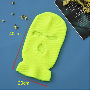 Customizable Low MOQ Full Face <b>Ski</b> <b>Mask</b> Sports Windproof Breathable Colorful Acrylic Knit Balaclava Custom Color Logo Adults - Product Image 4