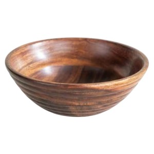 Tazón para Ensalada de Madera de Mango Ecológico Hecho a Mano con Diseño de Puntos Blancos, Tazón Grande para Servir en Casa y Restaurantes - Product Image 2