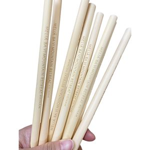 EXPAD <b>Bamboo</b> <b>Straws</b>-Eco-Friendly Biodegradable Reusable & Disposable Durable 200mm Length 6mm Inner Diameter for Beverages - Product Image 4