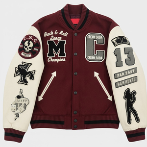 Chaqueta Varsity de Invierno para Hombre, Bordado Chenille de Alta Calidad, Fabricación Profesional, Logotipo Personalizado en la Parte Delantera, Ecológica y Transpirable - Product Image 1