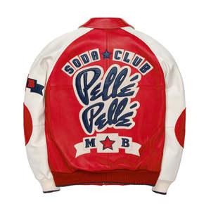 Chaqueta Bomber de Cuero de Oveja Blanca de Diseño Personalizado, Ecológica, Impermeable, Transpirable, Resistente al Viento y a los Rayos UV, Estilo Motero - Product Image 5