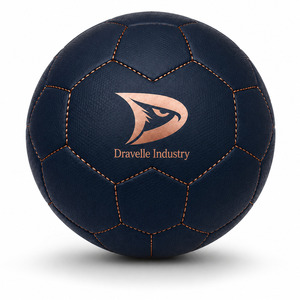 OEM Custom Metallic Rose Gold Football Size 5 <b>Hand</b> Sewn Premium PU Leather Soccer Ball 32 Panel Professional Sports Supply - Product Image 1