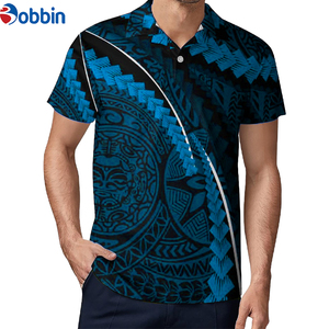 Camisa Formal Transpirable para Hombre, Sublimada, Antiarrugas, con Logotipo Bordado en la Parte Delantera, Manga Corta, Cierre de Botones, Spandex/Poliéster - Product Image 5