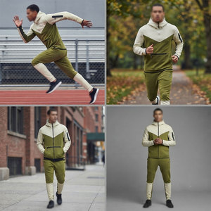 ชุดวอร์มออกกำลังกายผู้ชายแฟชั่น ทันสมัย เอวยางยืดสูง กางเกงขายาว มีฮู้ด เย็บเสริมความแข็งแรง ราคาประหยัด - Product Image 6