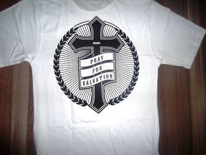 เสื้อยืดคอกลมแขนสั้นสีขาวสำหรับผู้ชาย ทรงปกติ ผ้าคอตตอนเจอร์ซีย์ สไตล์ลำลอง สตรีทแวร์ พิมพ์ลายตัวอักษรด้านหน้า - Product Image 4