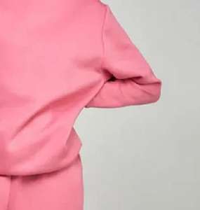 Conjunto Deportivo Color Rosa Bebé para Mujer, Sudadera con Capucha y Pantalones Jogger, Ropa Deportiva Casual de Dos Piezas para Gimnasio y Uso Diario - Product Image 5