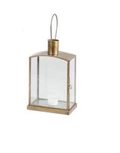 Meilleure vente en gros d'usine : Lanterne en métal et verre avec finition dorée, style moderne, taille moyenne, pour mariage et jardin domestique - Product Image 4