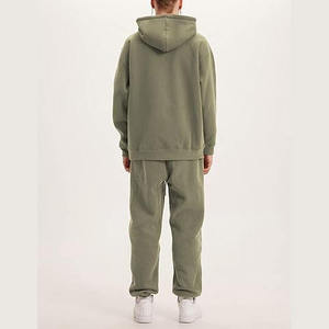 Survêtements unisexes en polyester/coton de qualité supérieure, poids moyen, style vintage délavé à l'acide, imprimés, à motif uni, avec capuche, pour le jogging – Vente en gros - Product Image 2