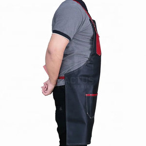 Factory Price High Quality Barber <b>Aprons</b> Durable <b>Leather</b> Made Best Fabric Comfortable Wear Barber <b>Aprons</b> - Product Image 4