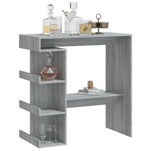 Table de bar Sonoma en bois d'ingénierie, couleur gris, 39,4 x 19,7 po, pour votre maison ou votre espace commercial - Product Image 4